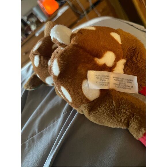 Ty Brown Beanie Baby Bellies JUNO the Christmas Reindeer Plush Stuffed Toy - Picture 12 of 12